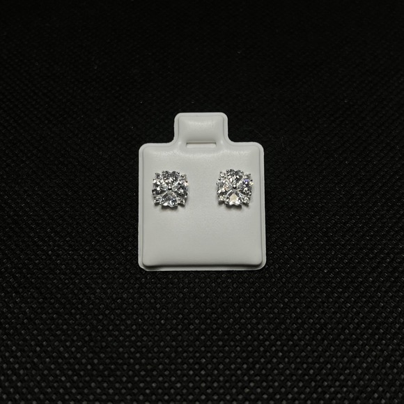 The Unbranded Brand Jewelry - Pendientes De‎ Plata 925 Con Diseño De Flor